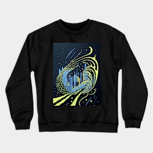 Abstract Colorful City Crewneck Sweatshirt